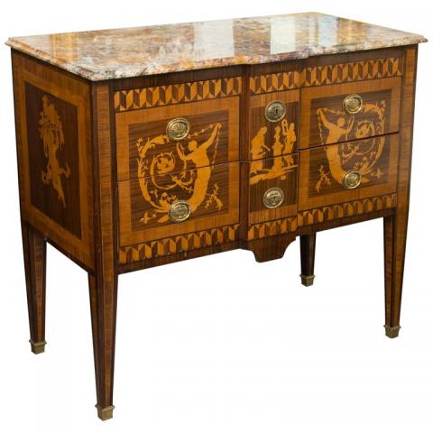 19th_Century_Italian_Marquetry_Inlaid_Commode_with_Marble_Top