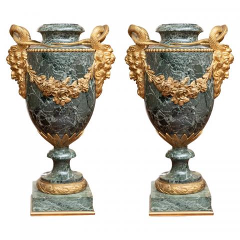 19th_Century_Pair_of_French_and_Gilt_Bronze_Verdi_Green_Urns