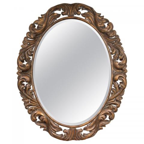Carved_Italian_Oval_Burnished_Pine_Mirror